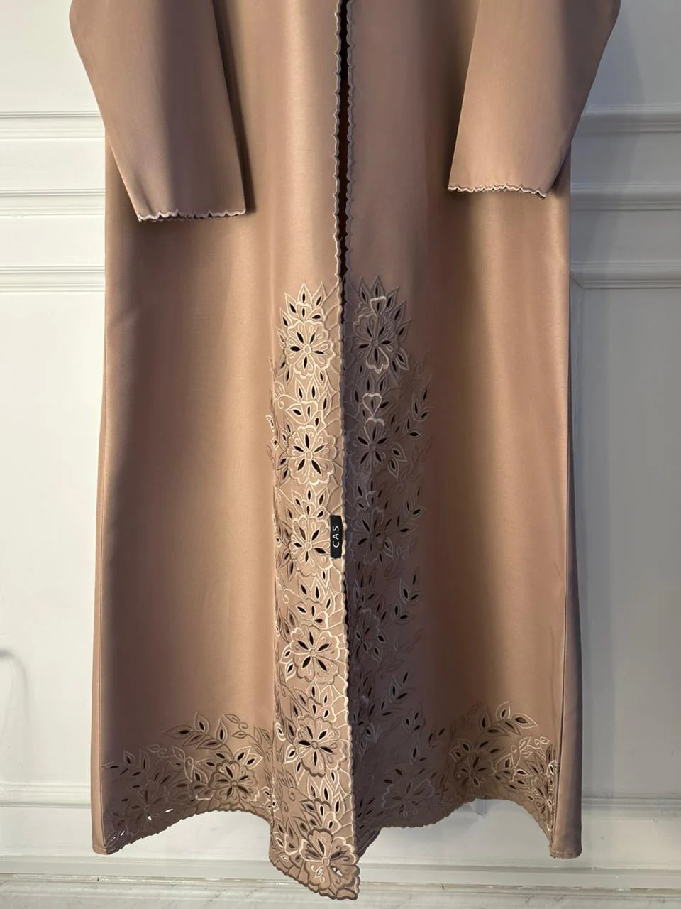 C 2127 Sandstone Lasercut Abaya - Image 4