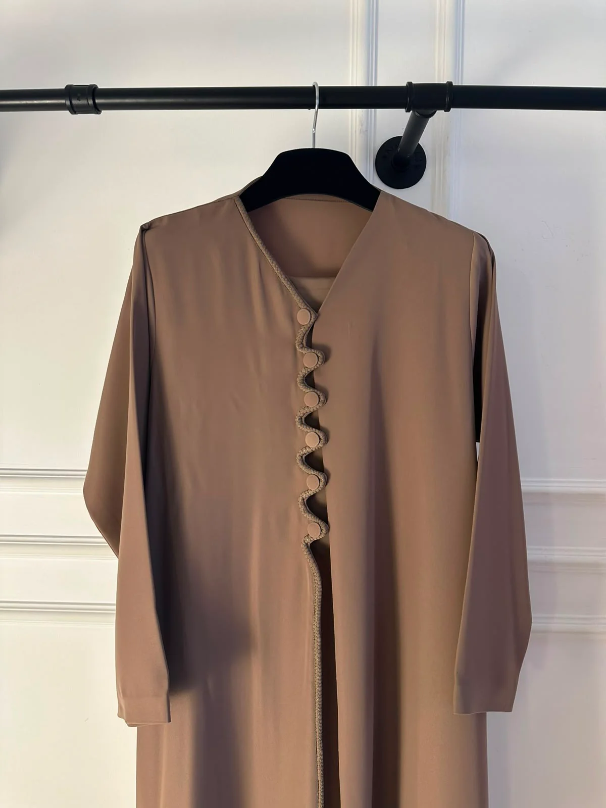 C 2362 Taupe Abaya - Image 3