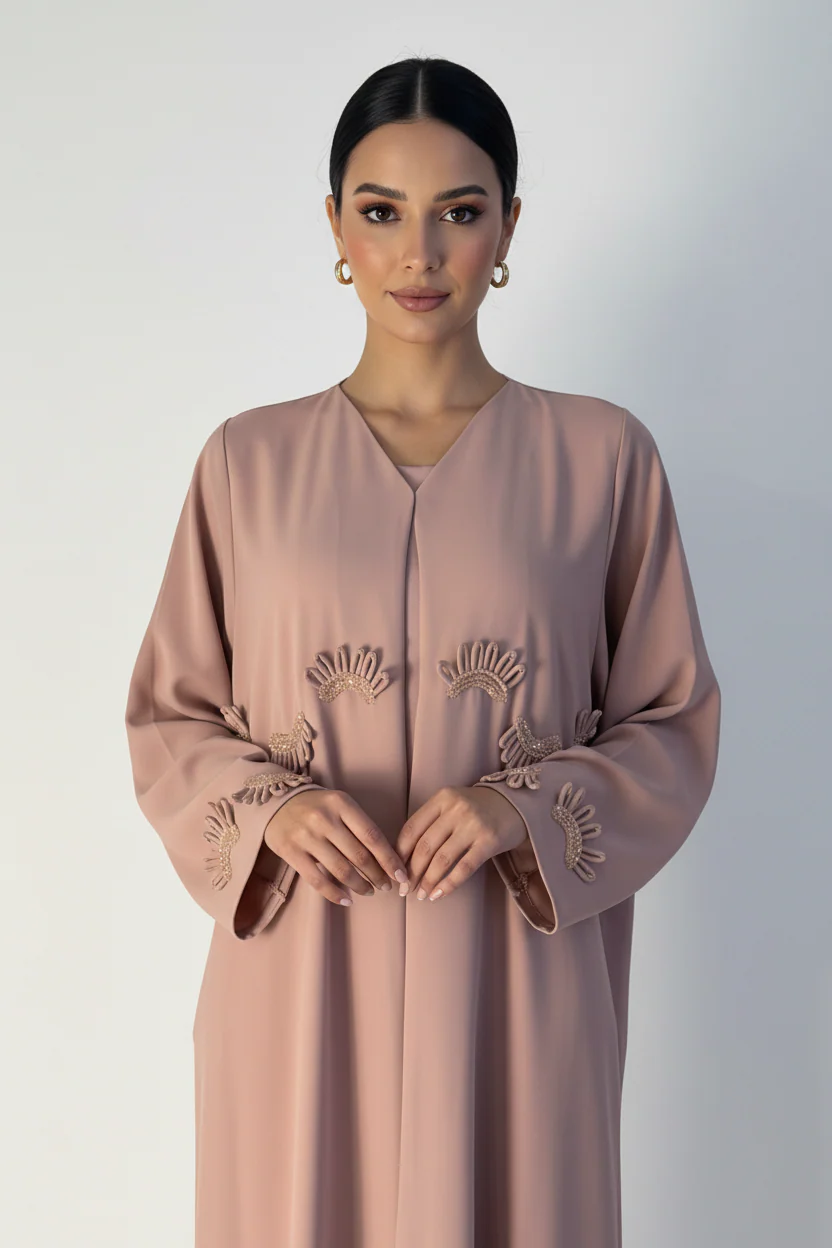 C 2363 Light Pink Abaya