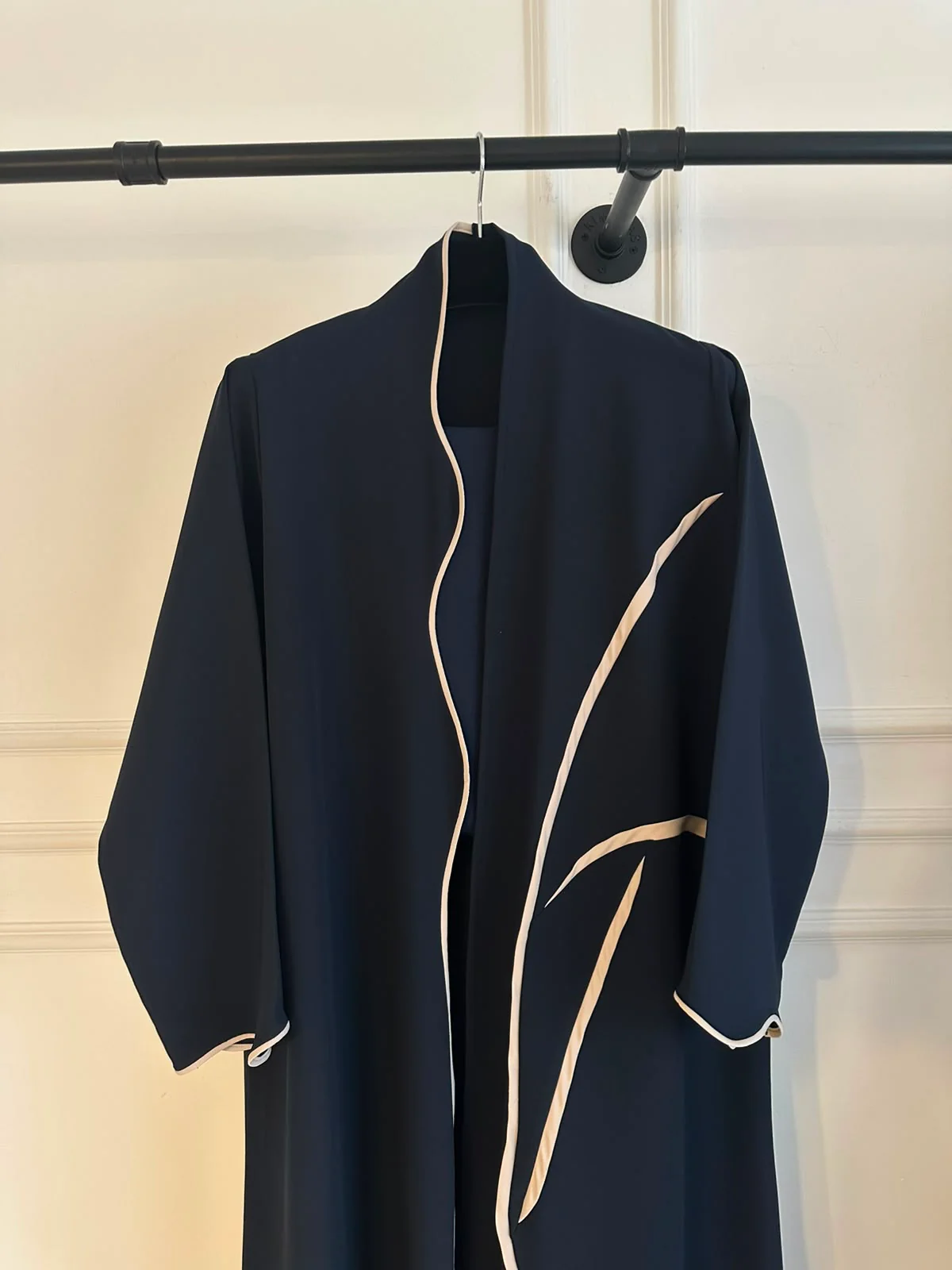 C 2443 Navy Blue Abaya - Image 3