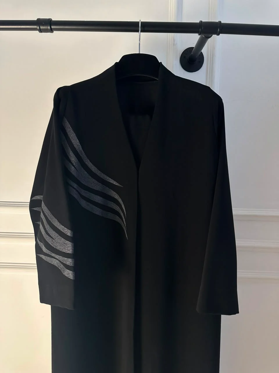 C 2457 Black Abaya - Image 3