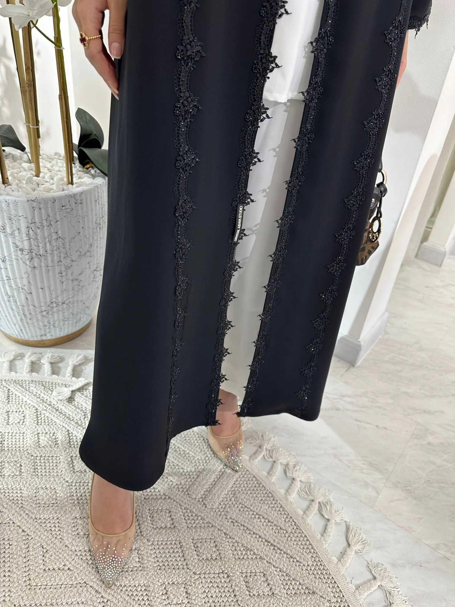 C Black Summer Eid Abaya 11 - Image 2