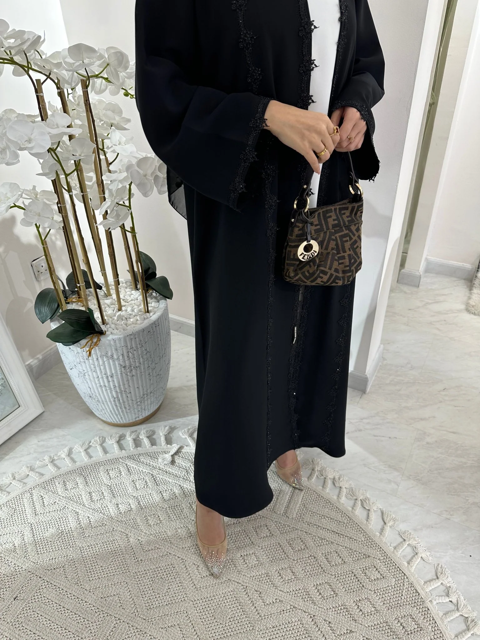 C Black Summer Eid Abaya 11 - Image 5