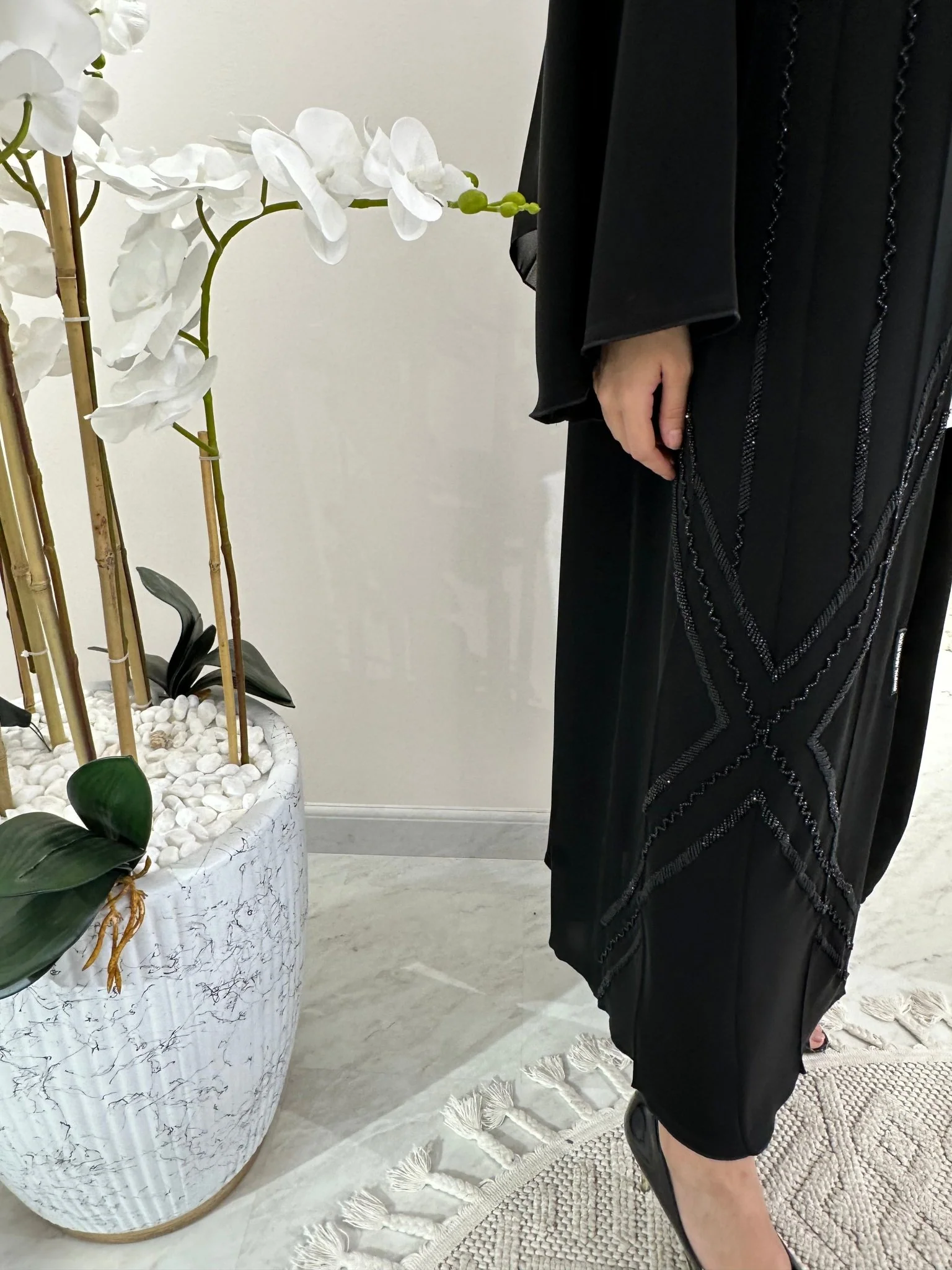 C Black Summer Eid Abaya 18 - Image 3