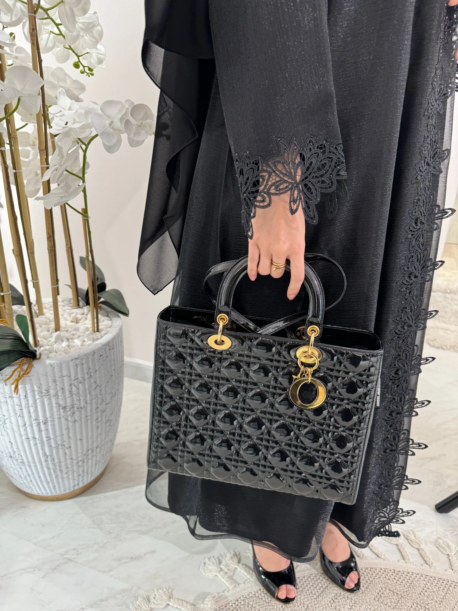 C Black Summer Eid Abaya 24 - Image 2