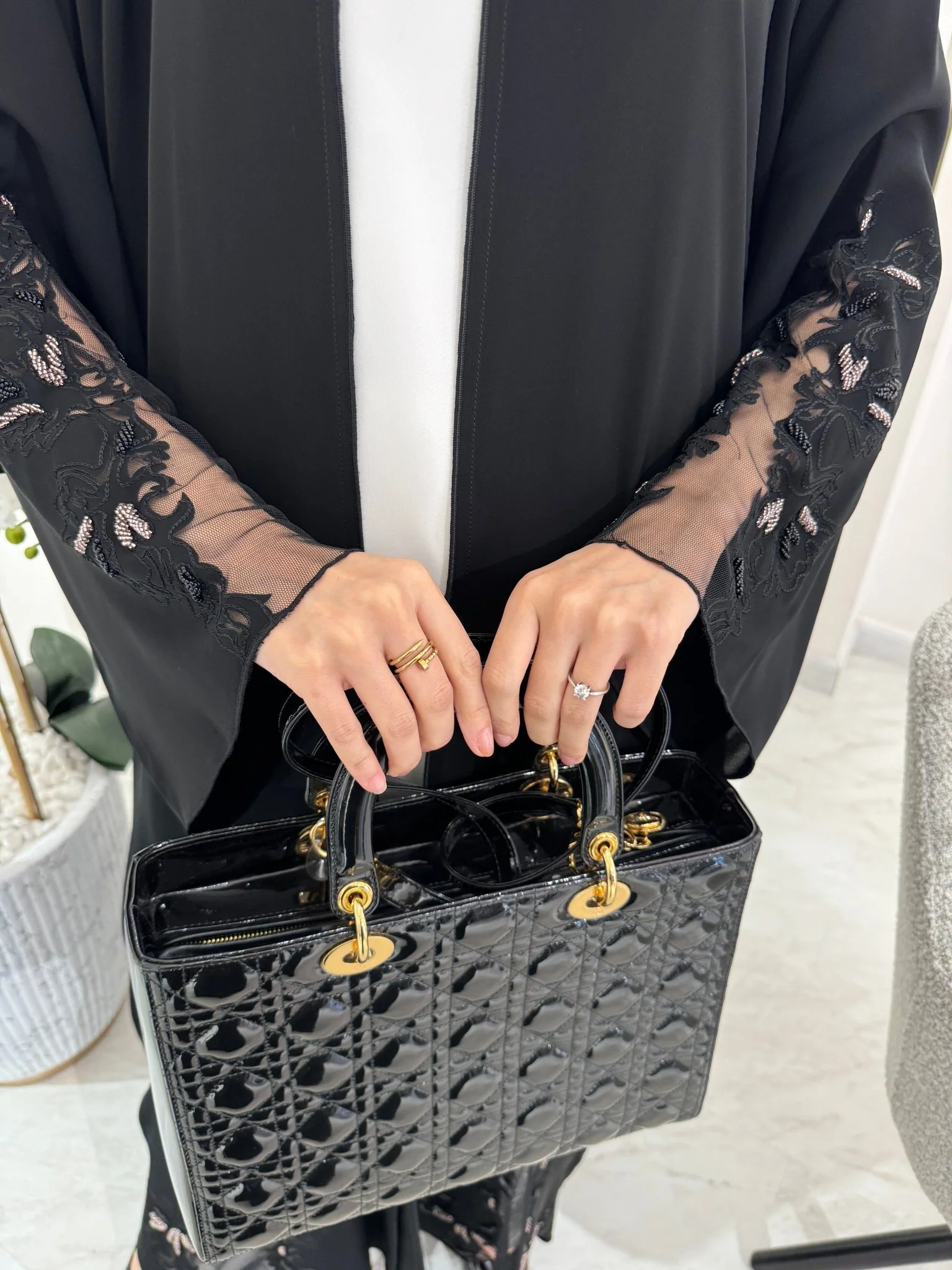 C Black Summer Eid Abaya 26 - Image 6