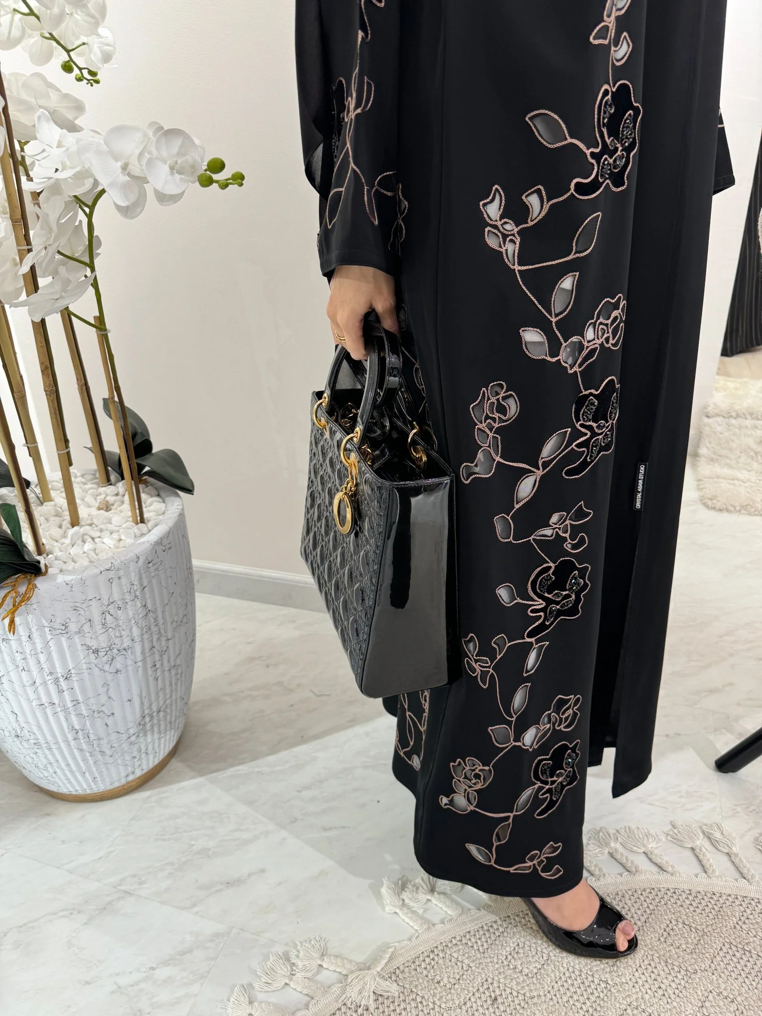 C Black Summer Eid Abaya 28 - Image 2