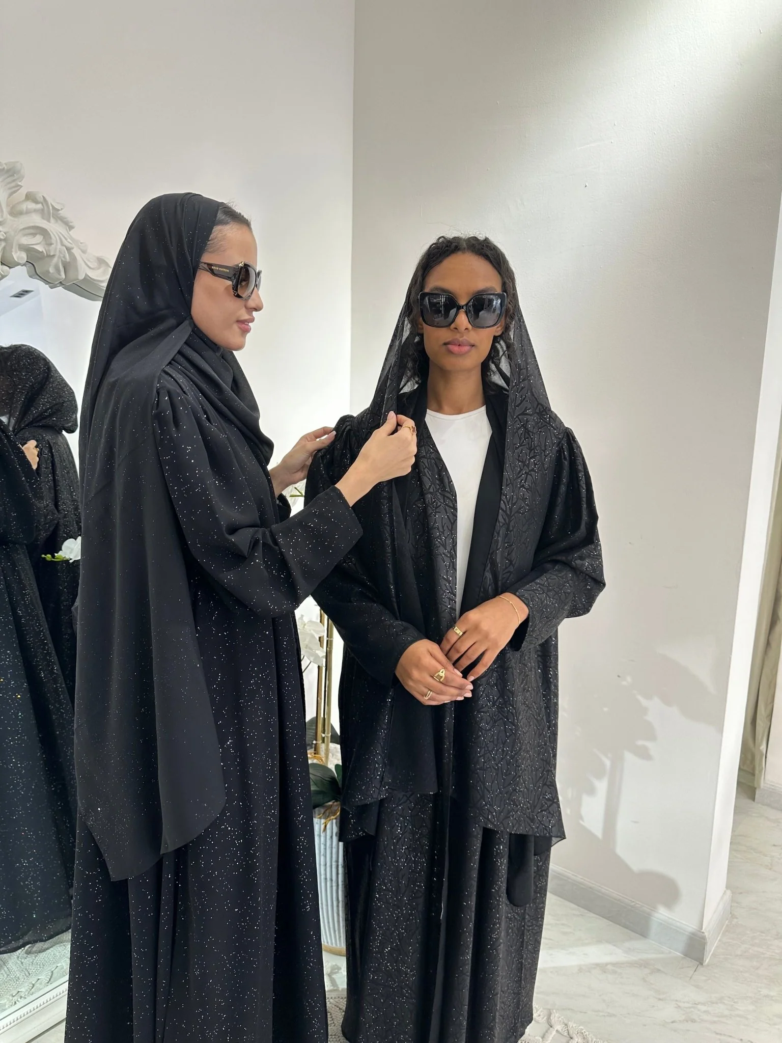 C Black Summer Work Abaya 28 - Image 11