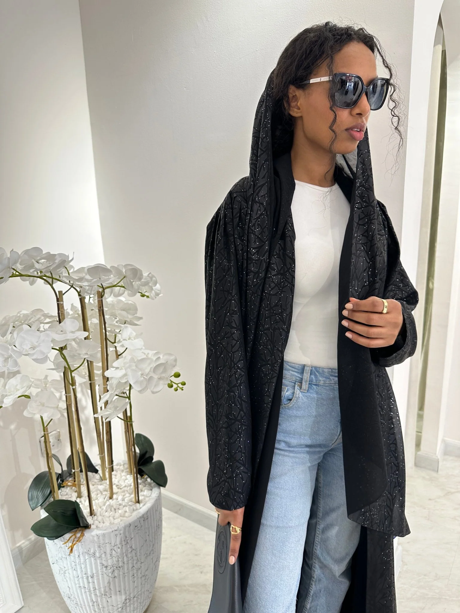 C Black Summer Work Abaya 28 - Image 6
