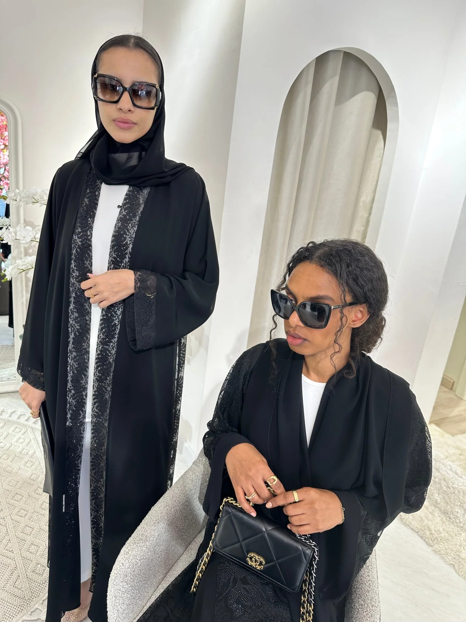 C Black Summer Work Abaya 35 - Image 8