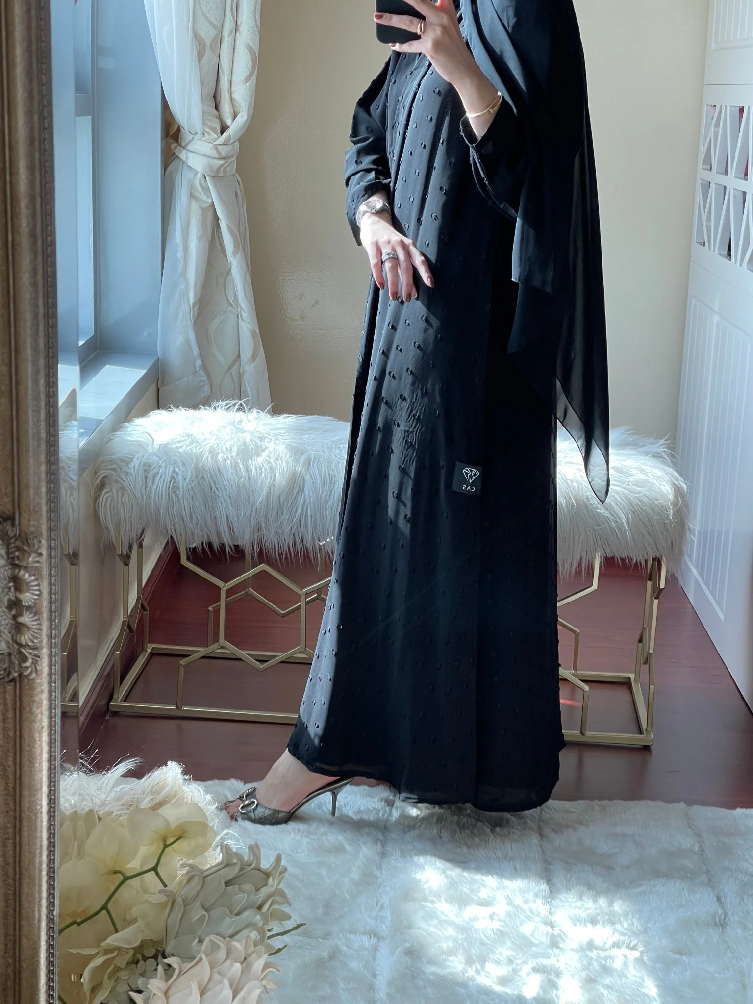 C-Black-Work-Abaya-10 - Image 6