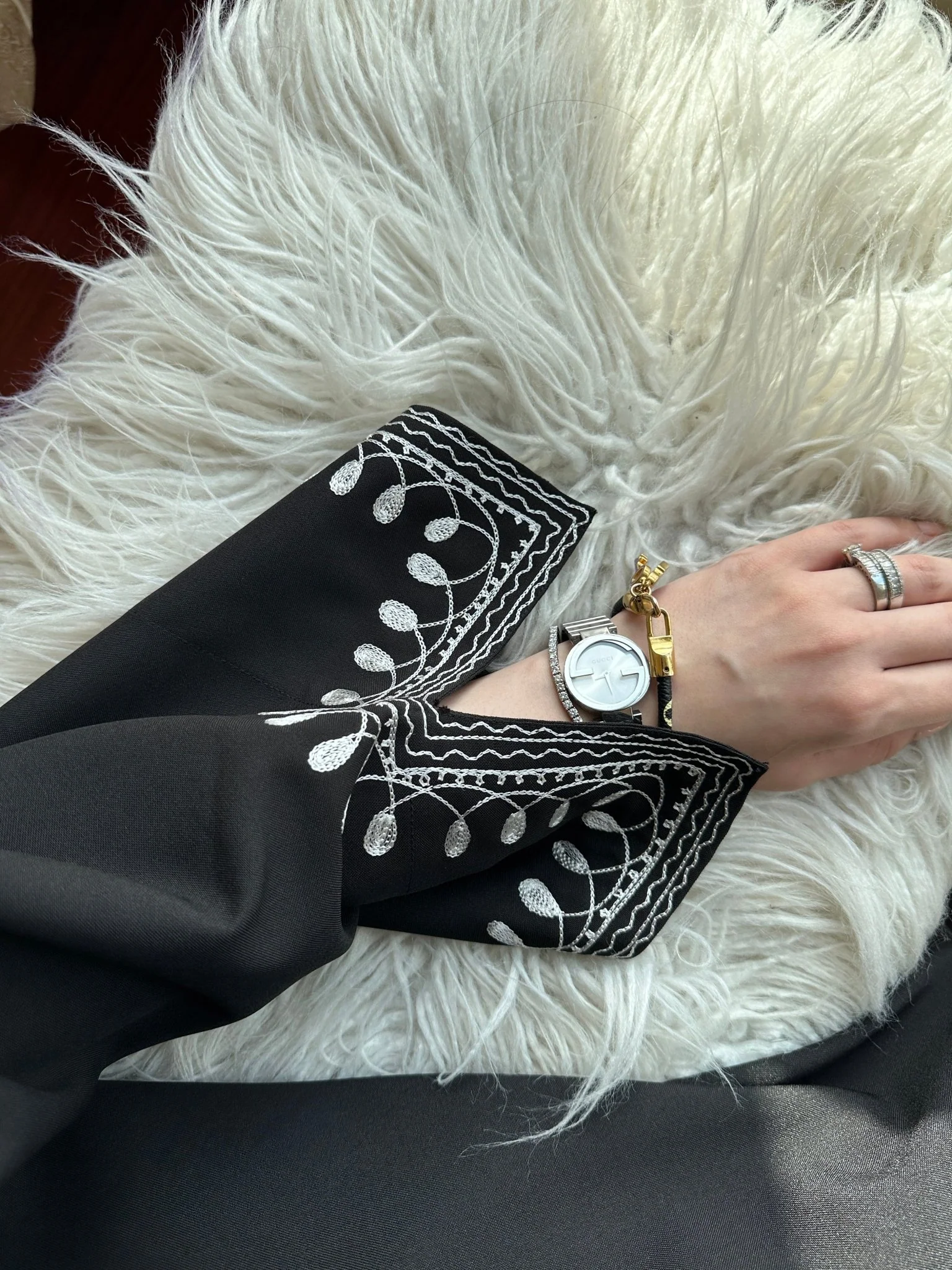 C-Black-Work-Abaya-106 - Image 12
