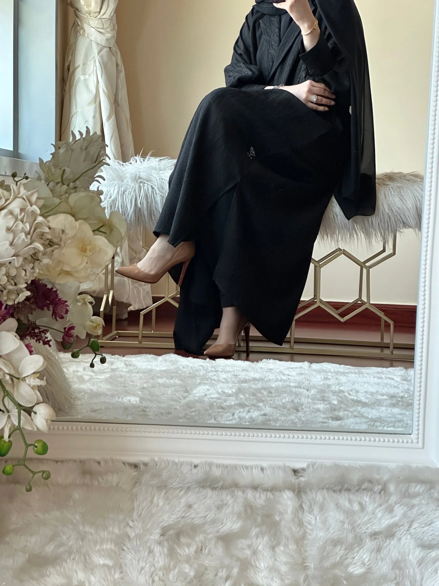 C-Black-Work-Abaya-125 - Image 5
