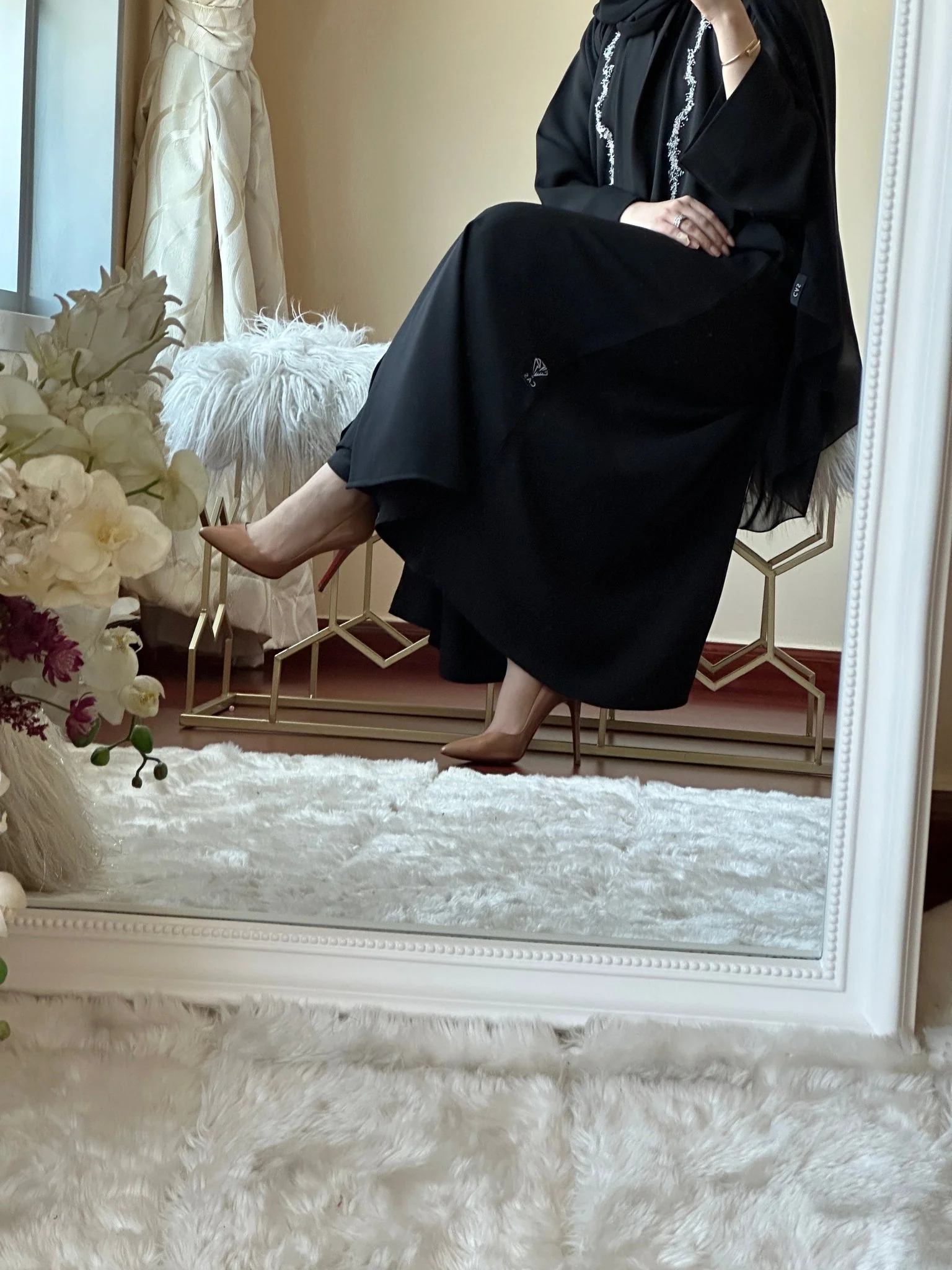 C-Black-Work-Abaya-134 - Image 7