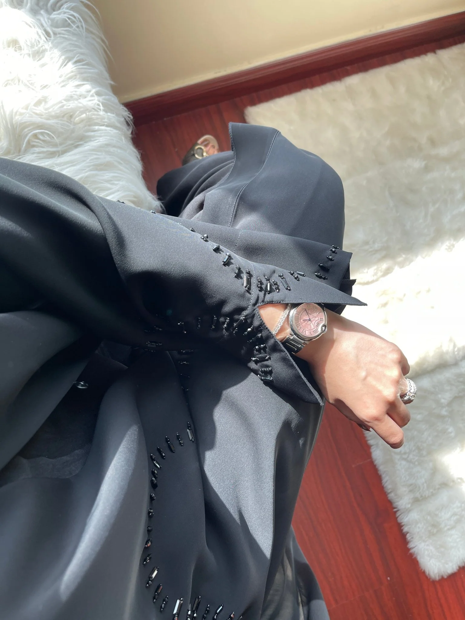 C-Black-Work-Abaya-14 - Image 8