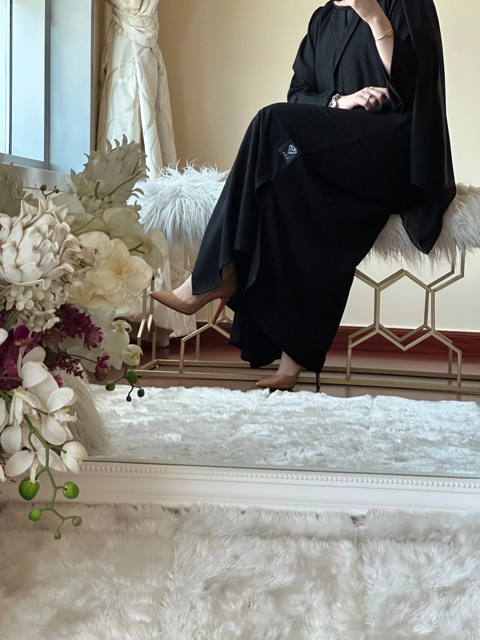 C-Black-Work-Abaya-141 - Image 6