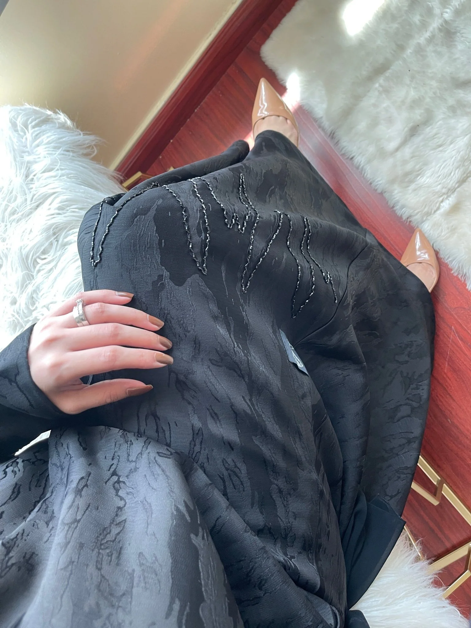 C-Black-Work-Abaya-24 - Image 7