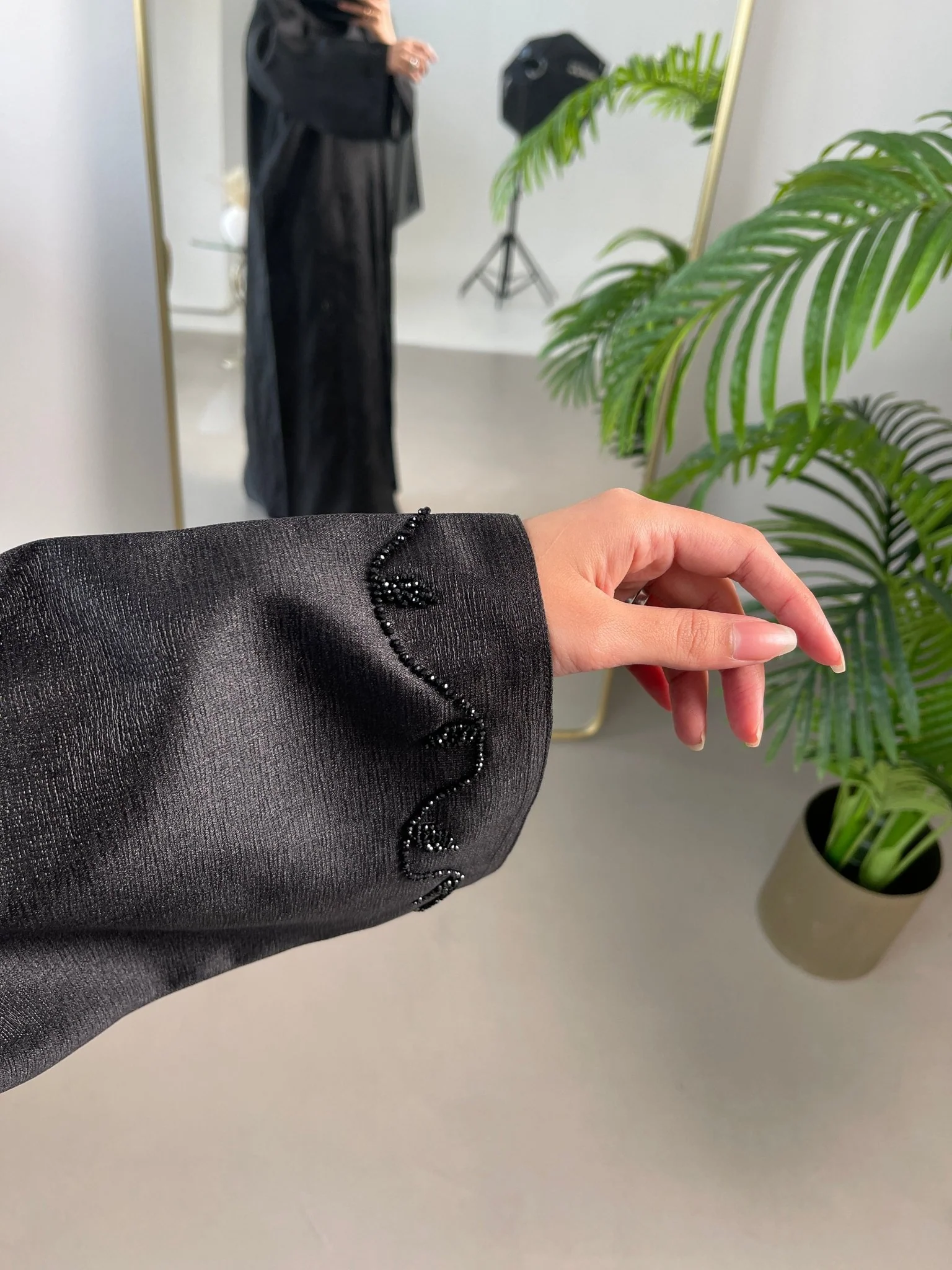 C-Black-Work-Abaya-25 - Image 6