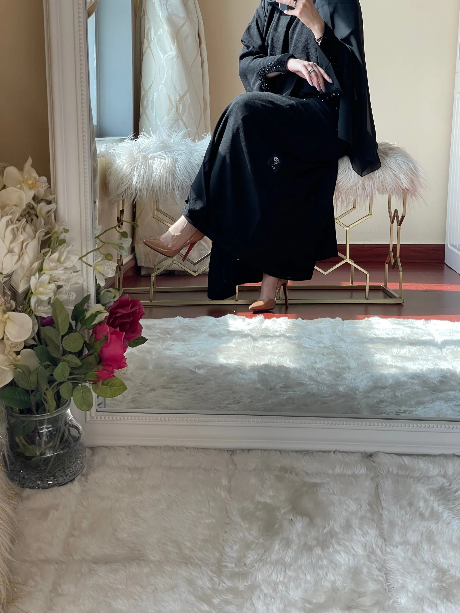 C-Black-Work-Abaya-36 - Image 5