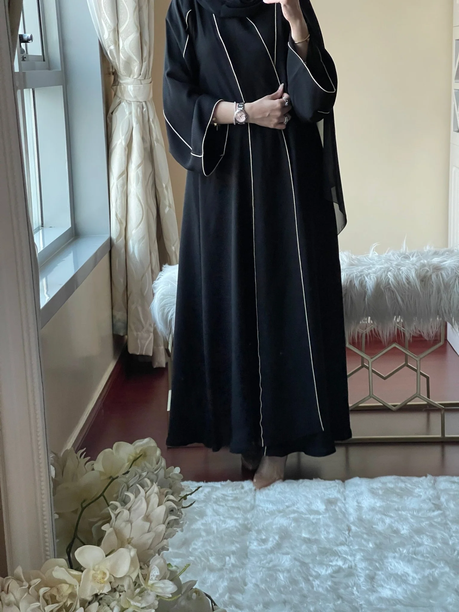 C-Black-Work-Abaya-55 - Image 10