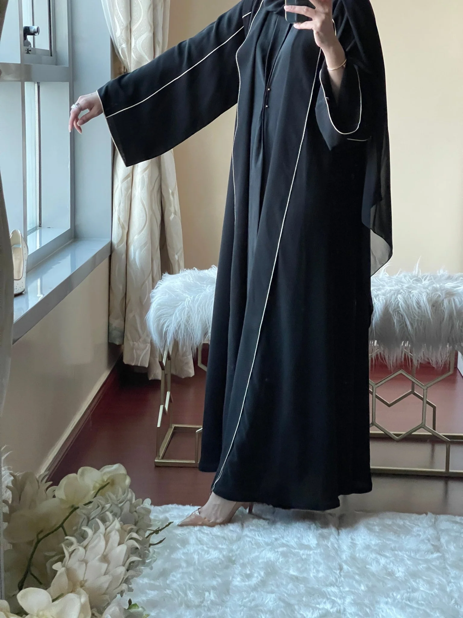 C-Black-Work-Abaya-55 - Image 6