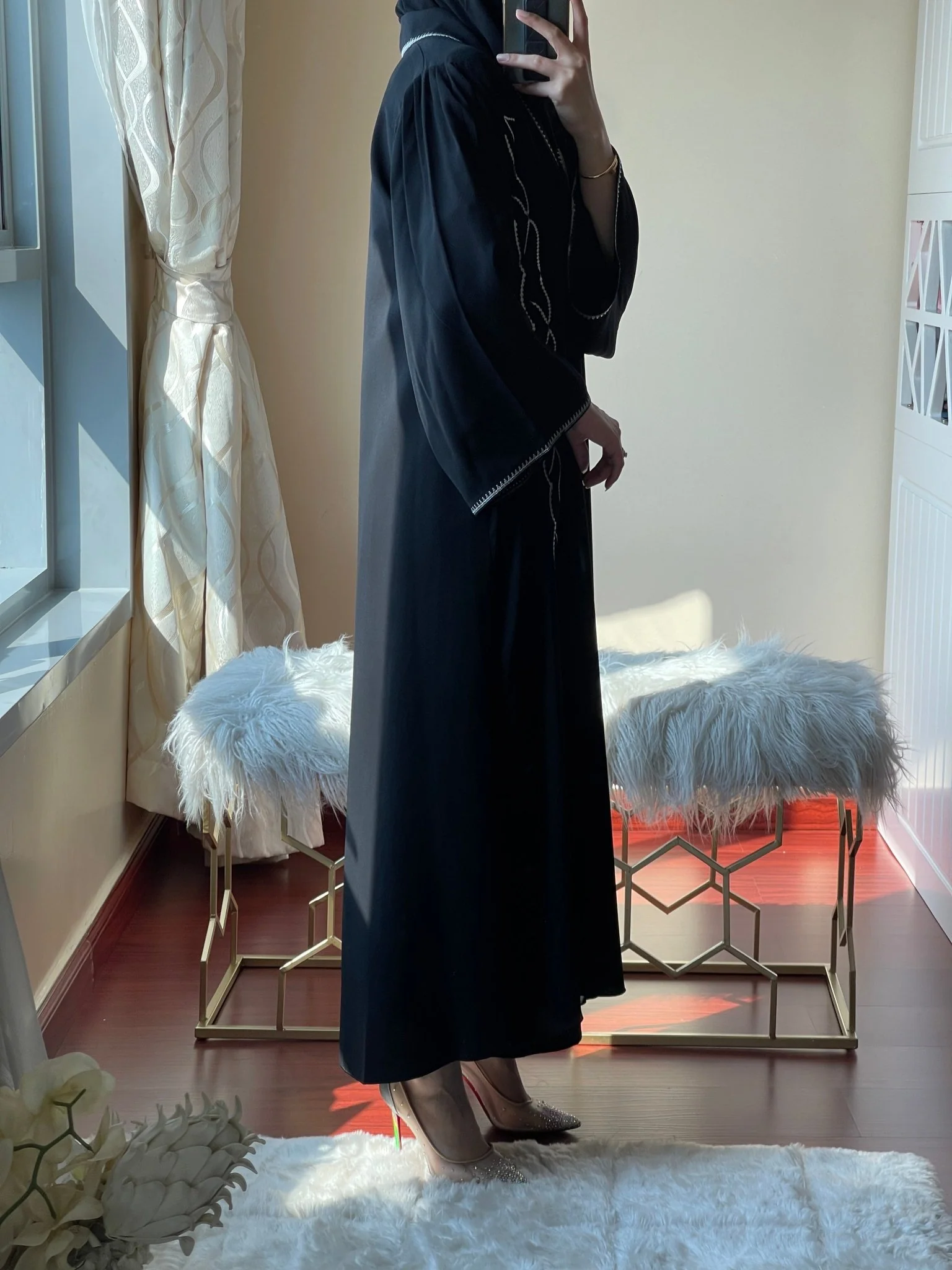 C-Black-Work-Abaya-59 - Image 13