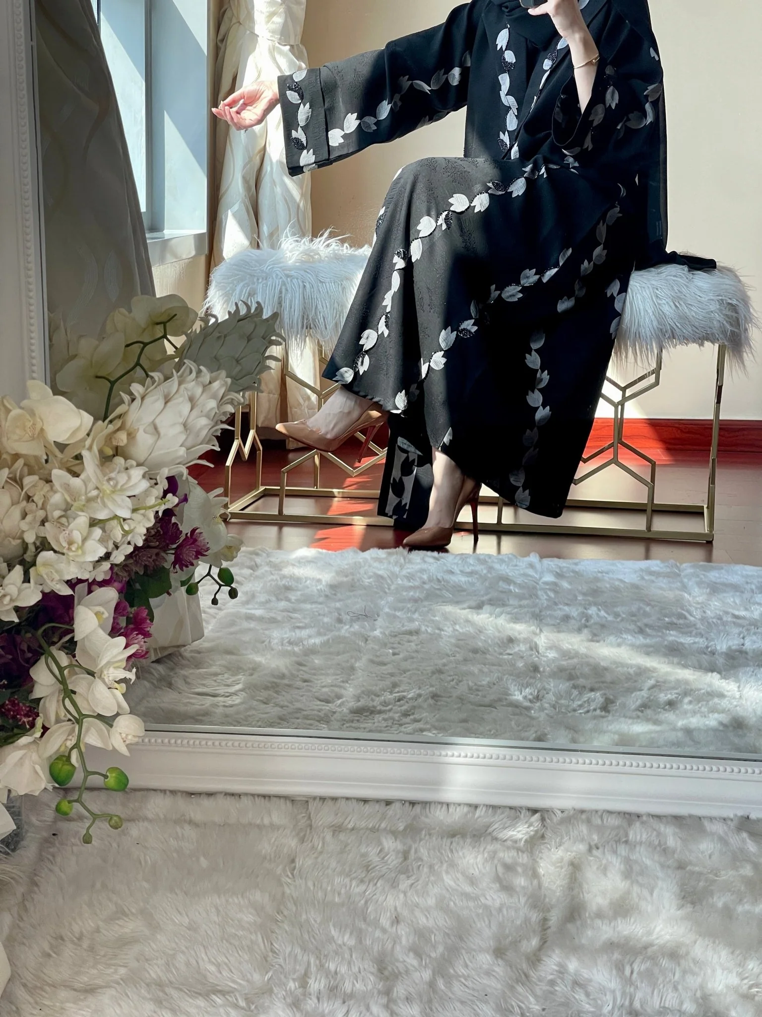 C-Black-Work-Abaya-61 - Image 10