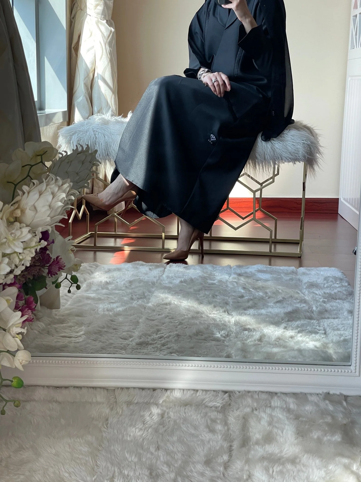 C-Black-Work-Abaya-63 - Image 7