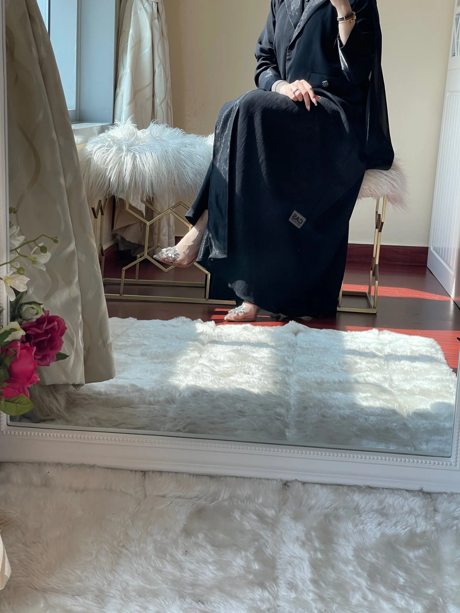 C-Black-Work-Coat-Abaya-39 - Image 3