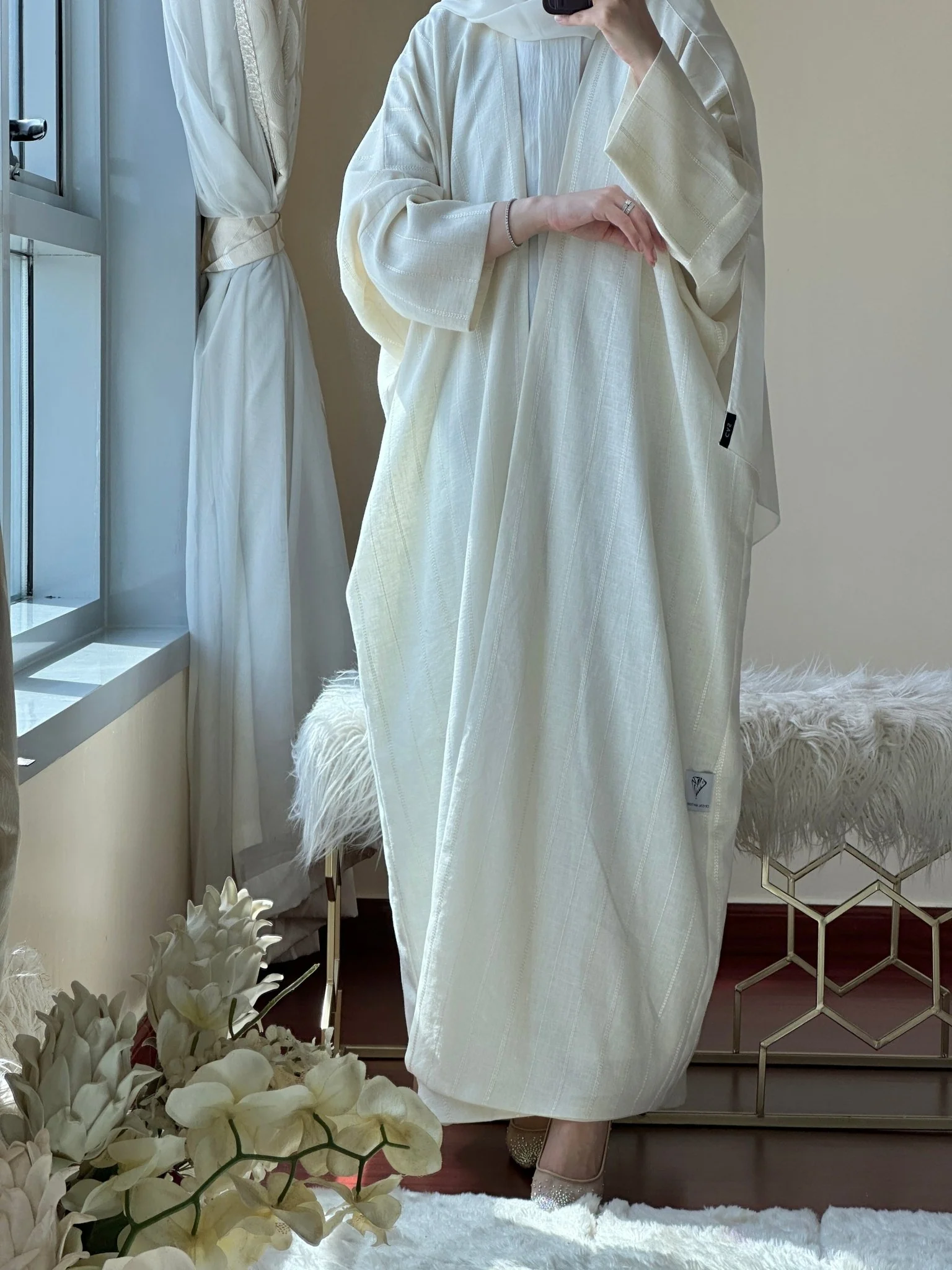 C-Cream-Summer-Linen-Bisht - Image 2