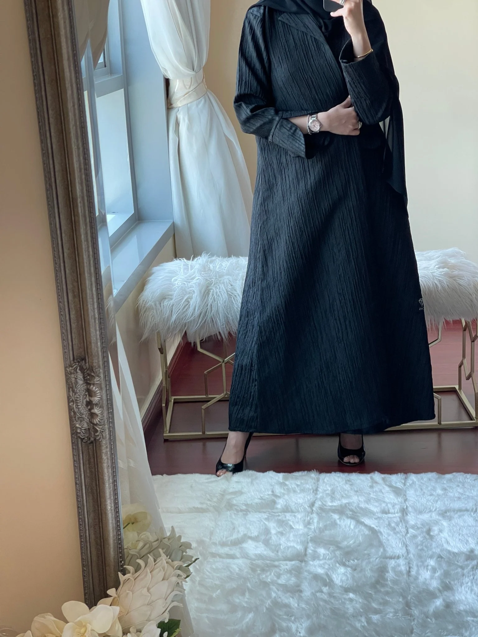 C-DashedStripes-Work-Abaya-03 - Image 7