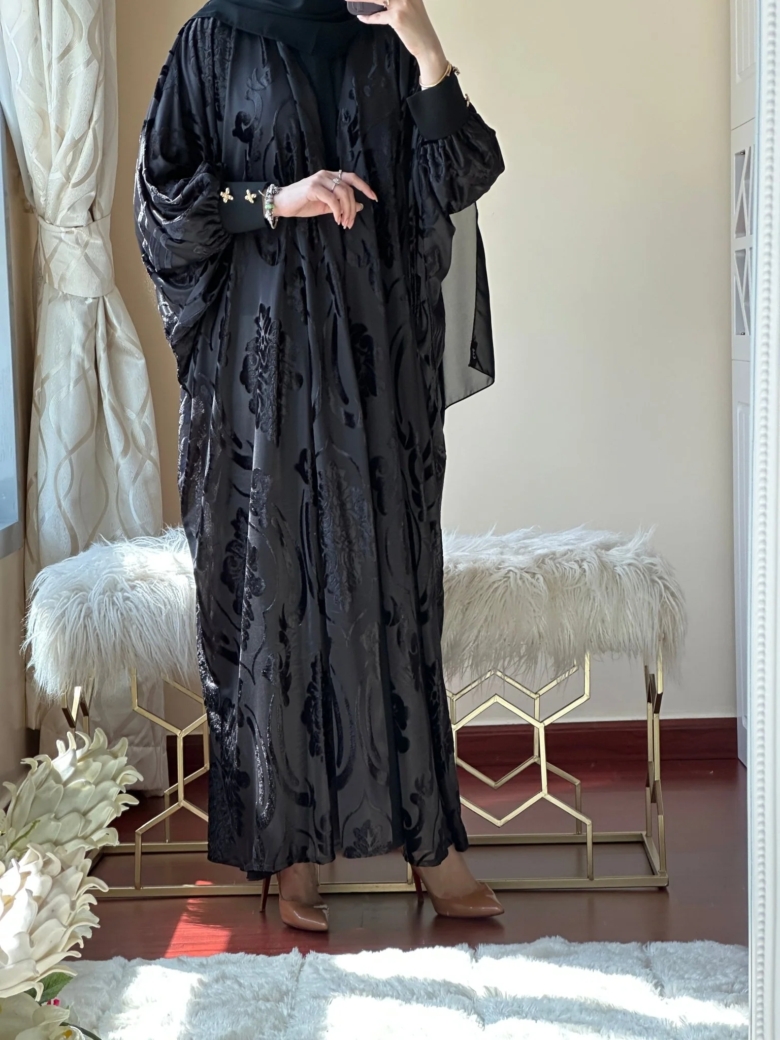 C-Evening-Black-Abaya-39 - Image 6