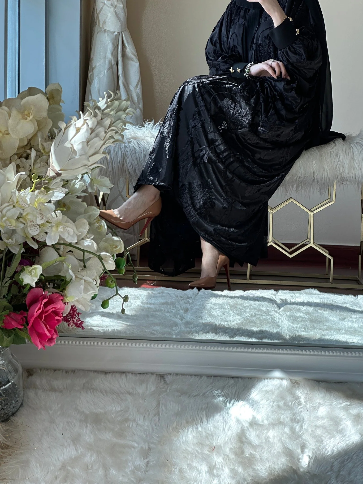 C-Evening-Black-Abaya-39 - Image 8