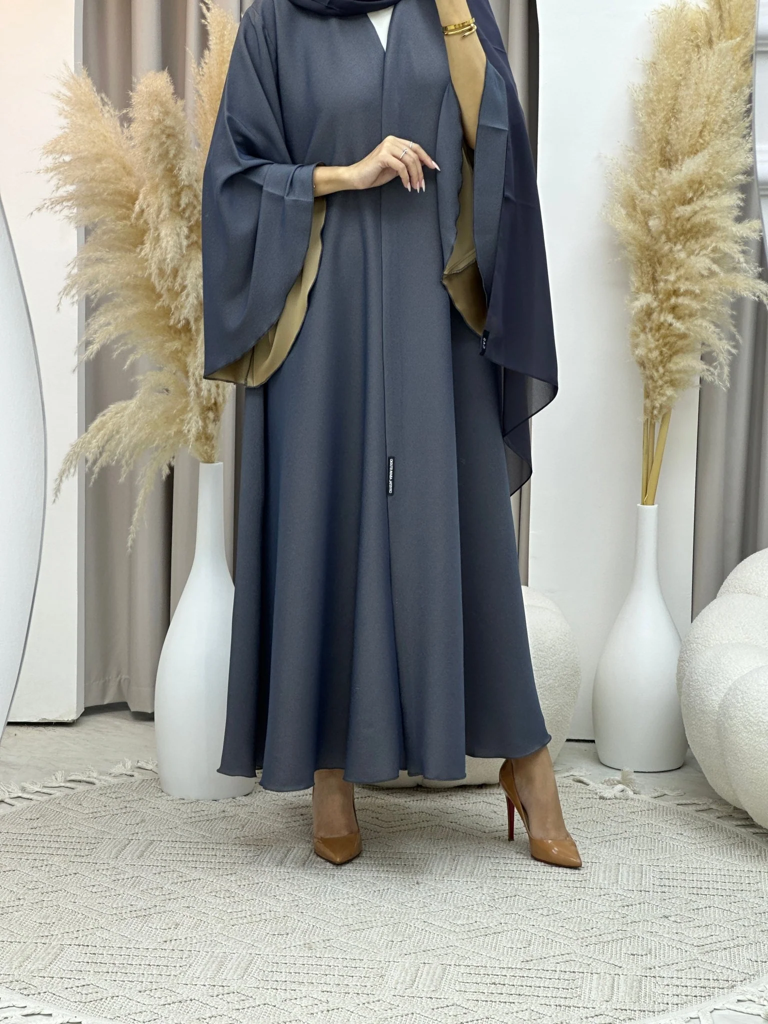 C Light Blue Kloosh Duotone Abaya - Image 8