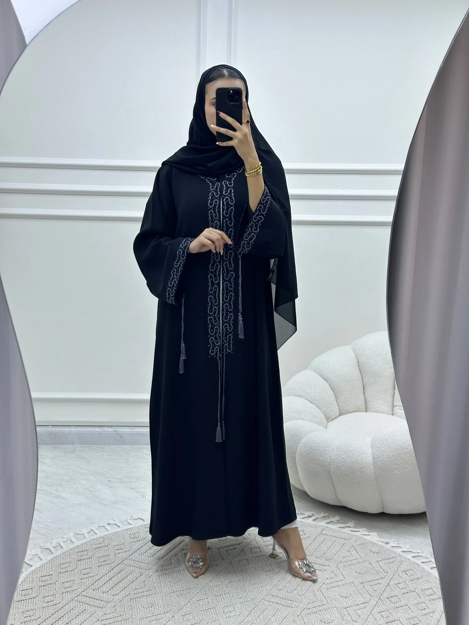 C Ramadan Black Eid Abaya 02 - Image 2
