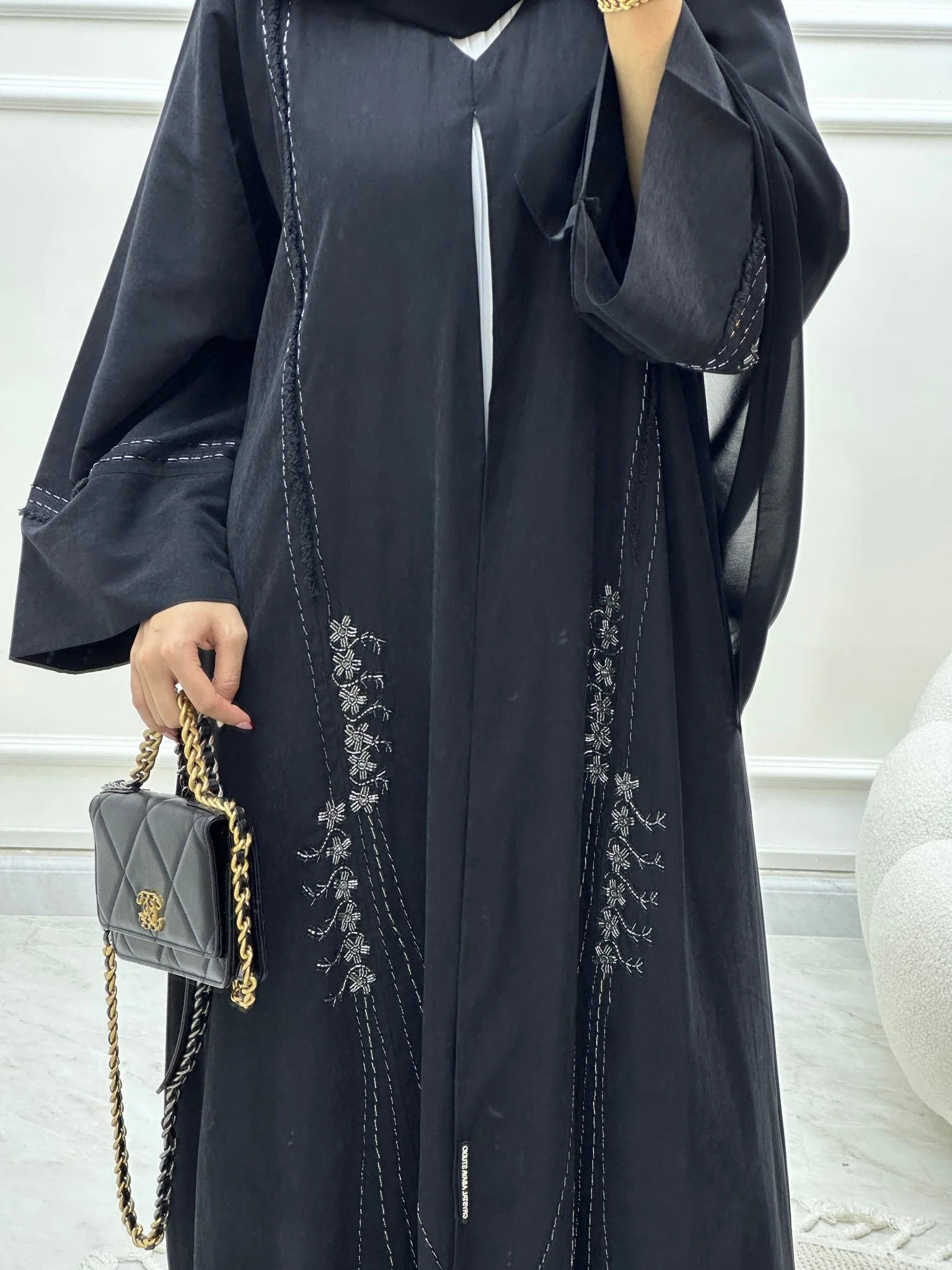 C Ramadan Black Eid Abaya 04 - Image 3