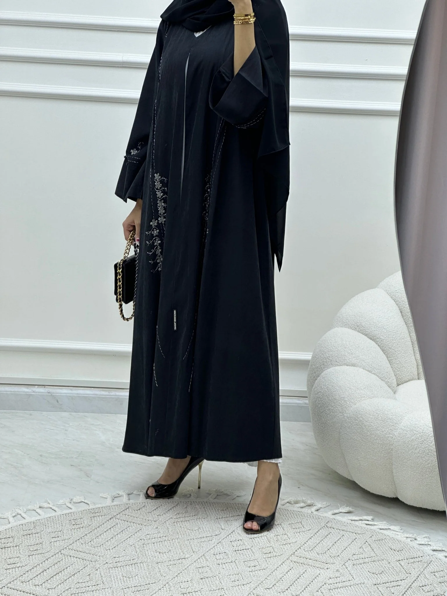 C Ramadan Black Eid Abaya 04 - Image 8