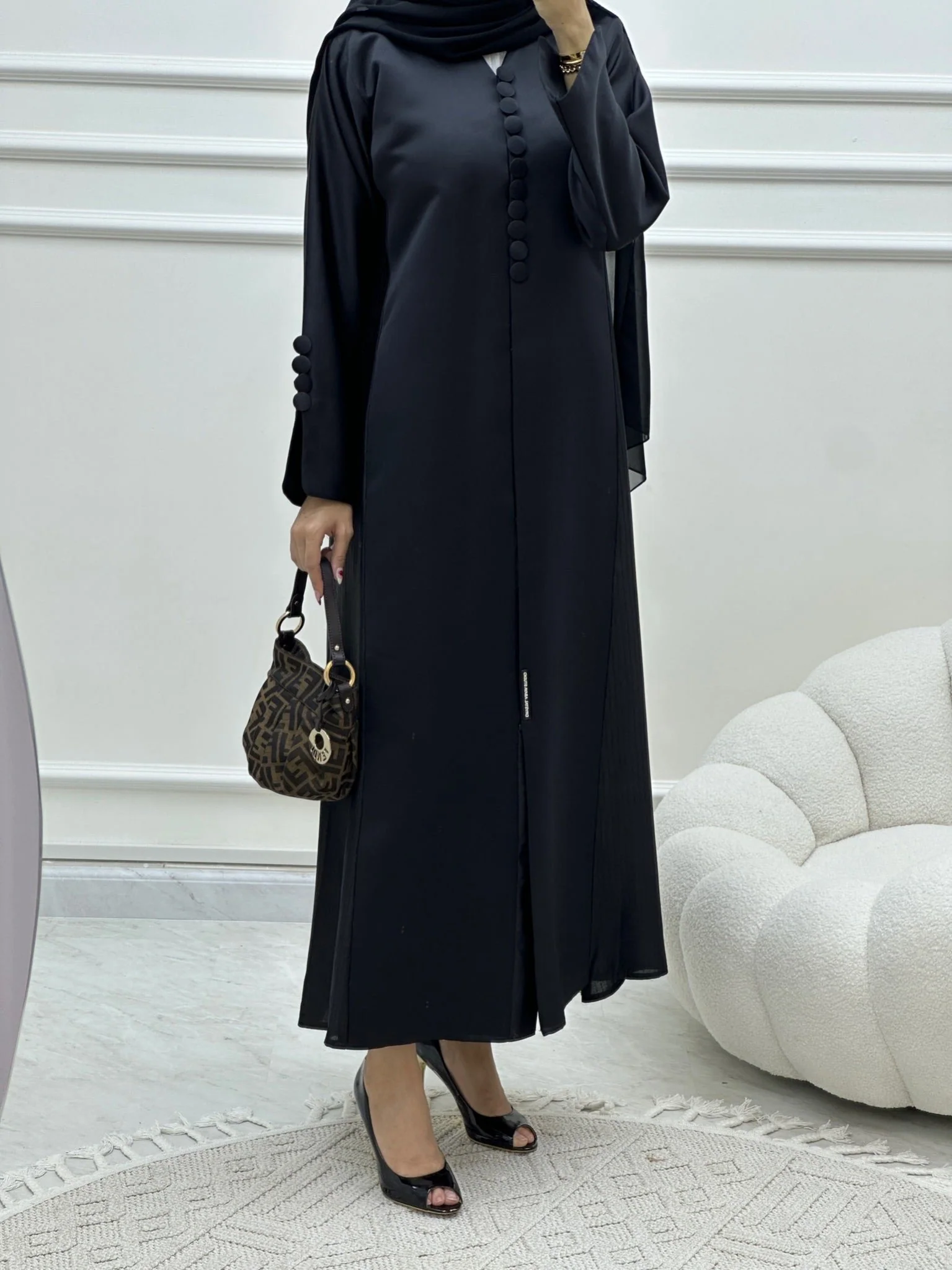 C Ramadan Black Eid Abaya 07 - Image 8