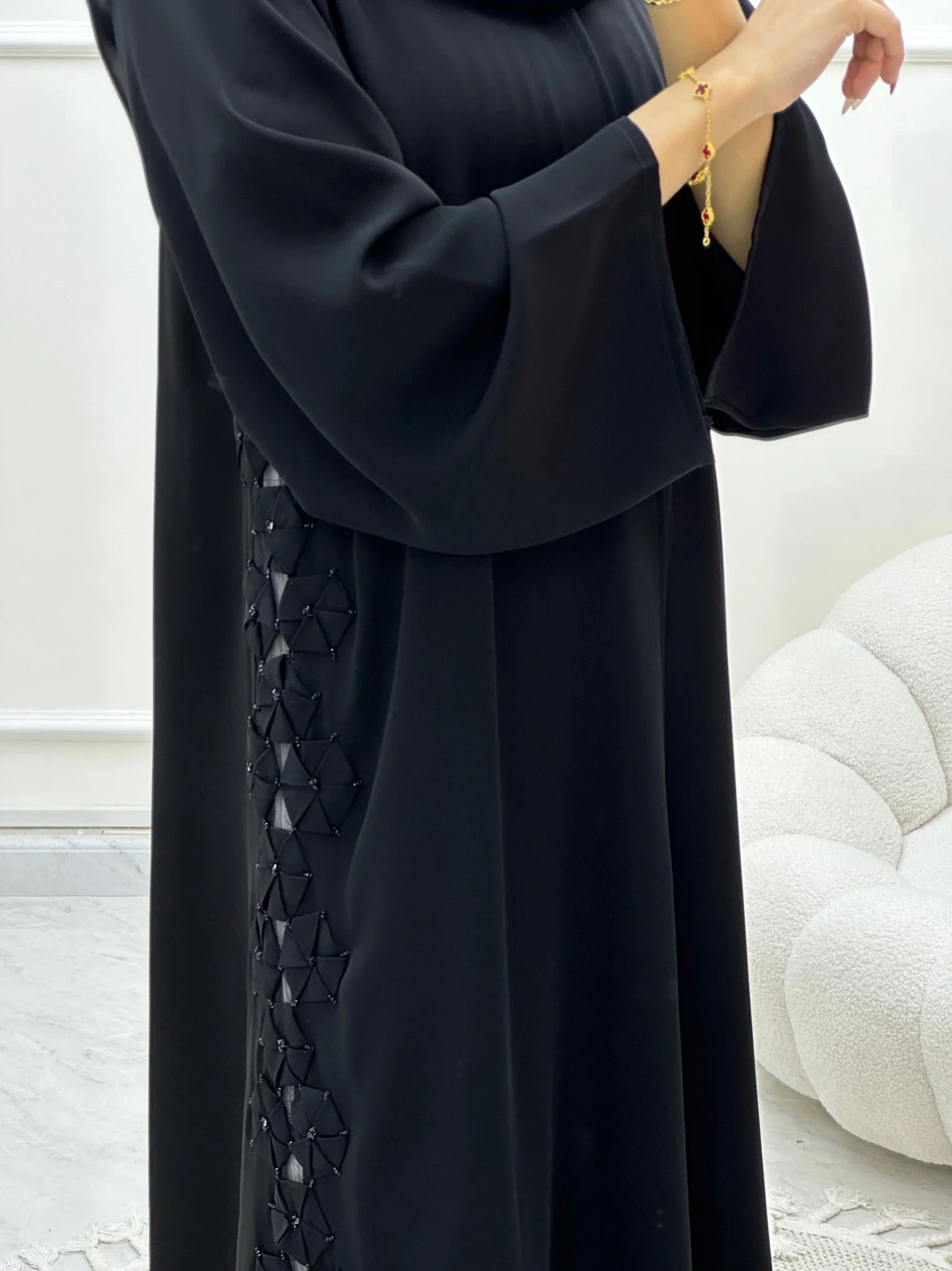 C Ramadan Black Eid Abaya 20 - Image 3