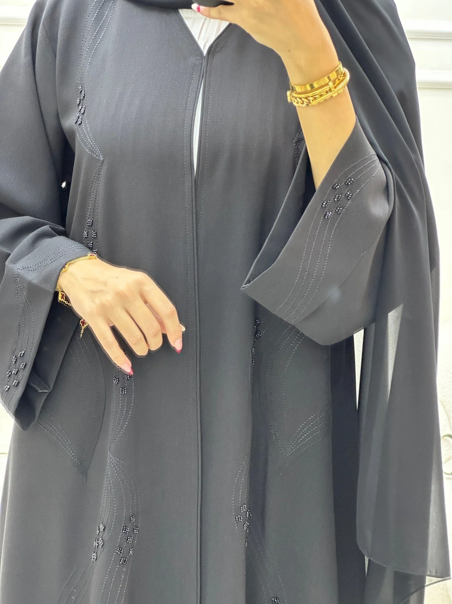 C Ramadan Black Eid Abaya 21 - Image 2