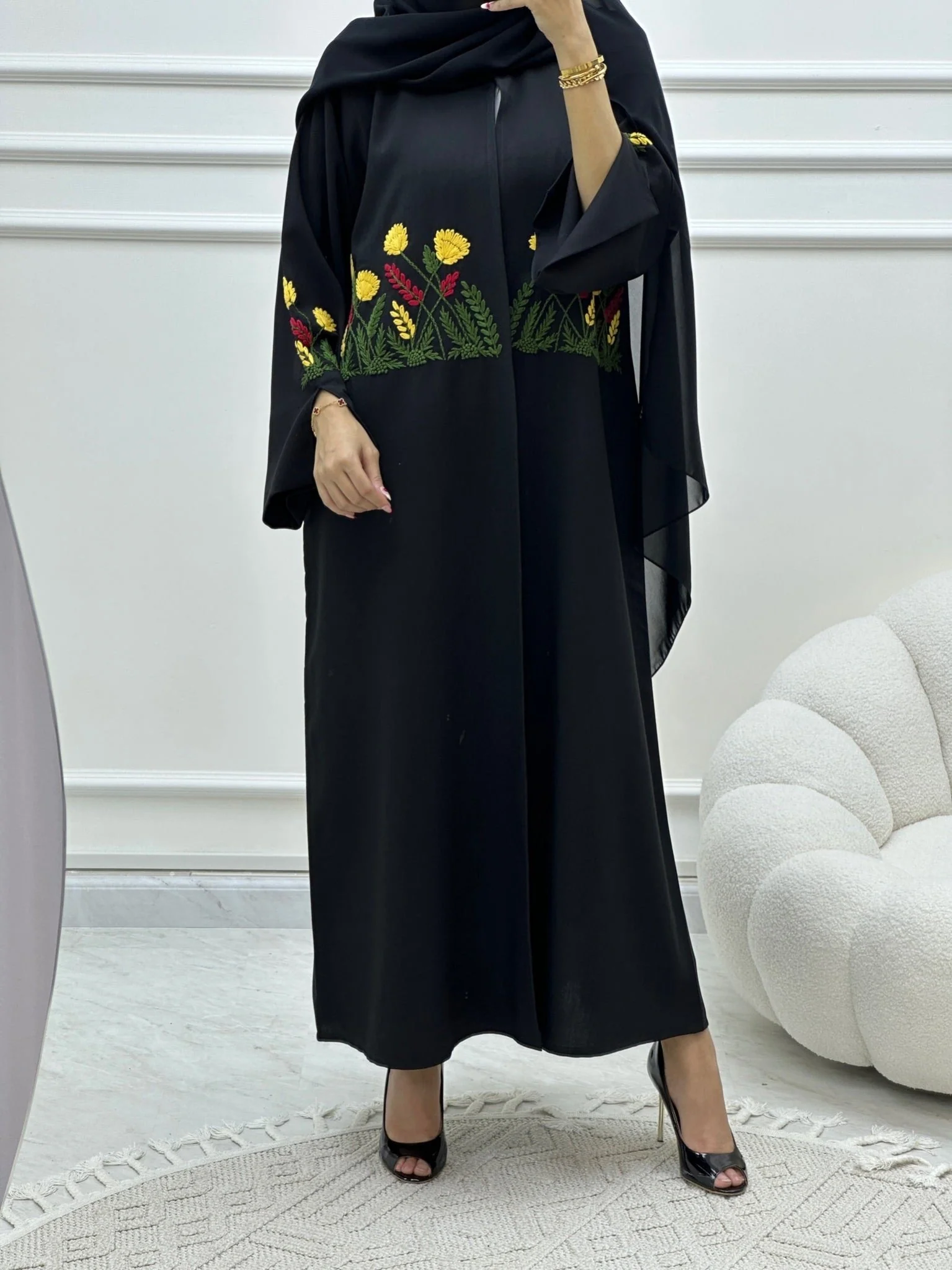 C Ramadan Black Eid Abaya 30 - Image 3