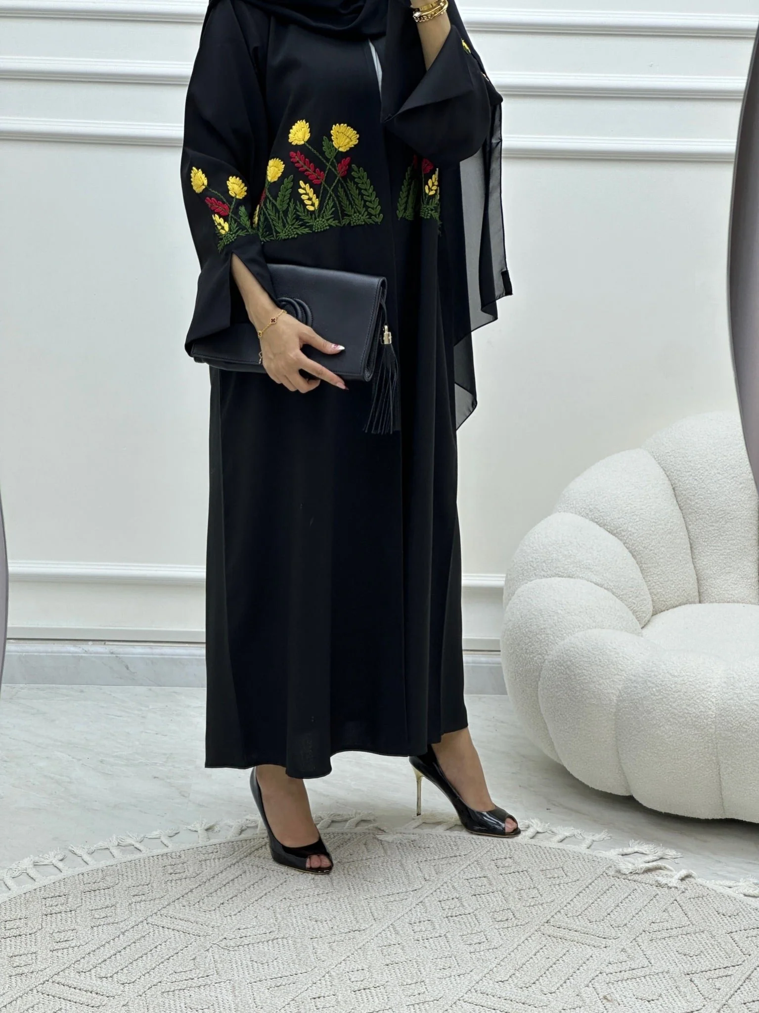 C Ramadan Black Eid Abaya 30 - Image 4