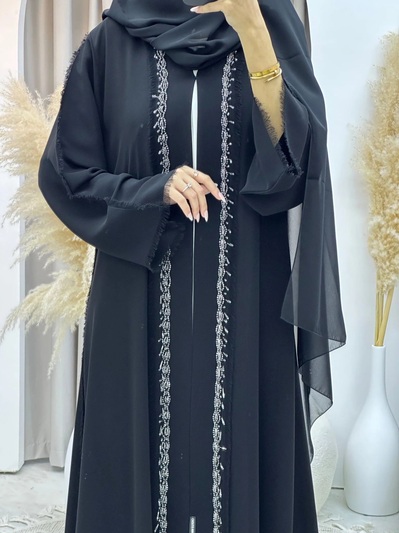C Ramadan Black Eid Abaya 49 - Image 2
