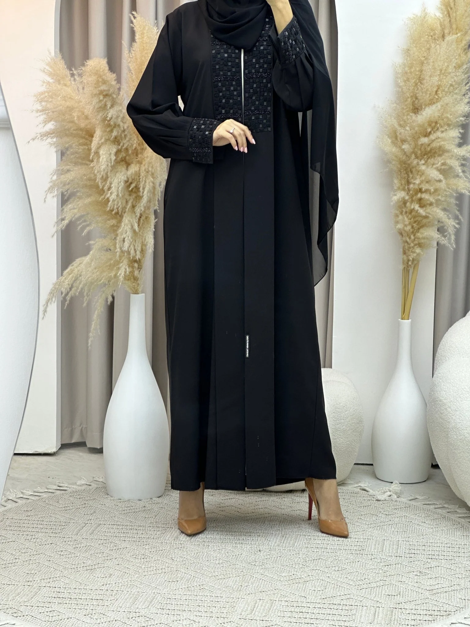 C Ramadan Black Eid Abaya 53 - Image 10