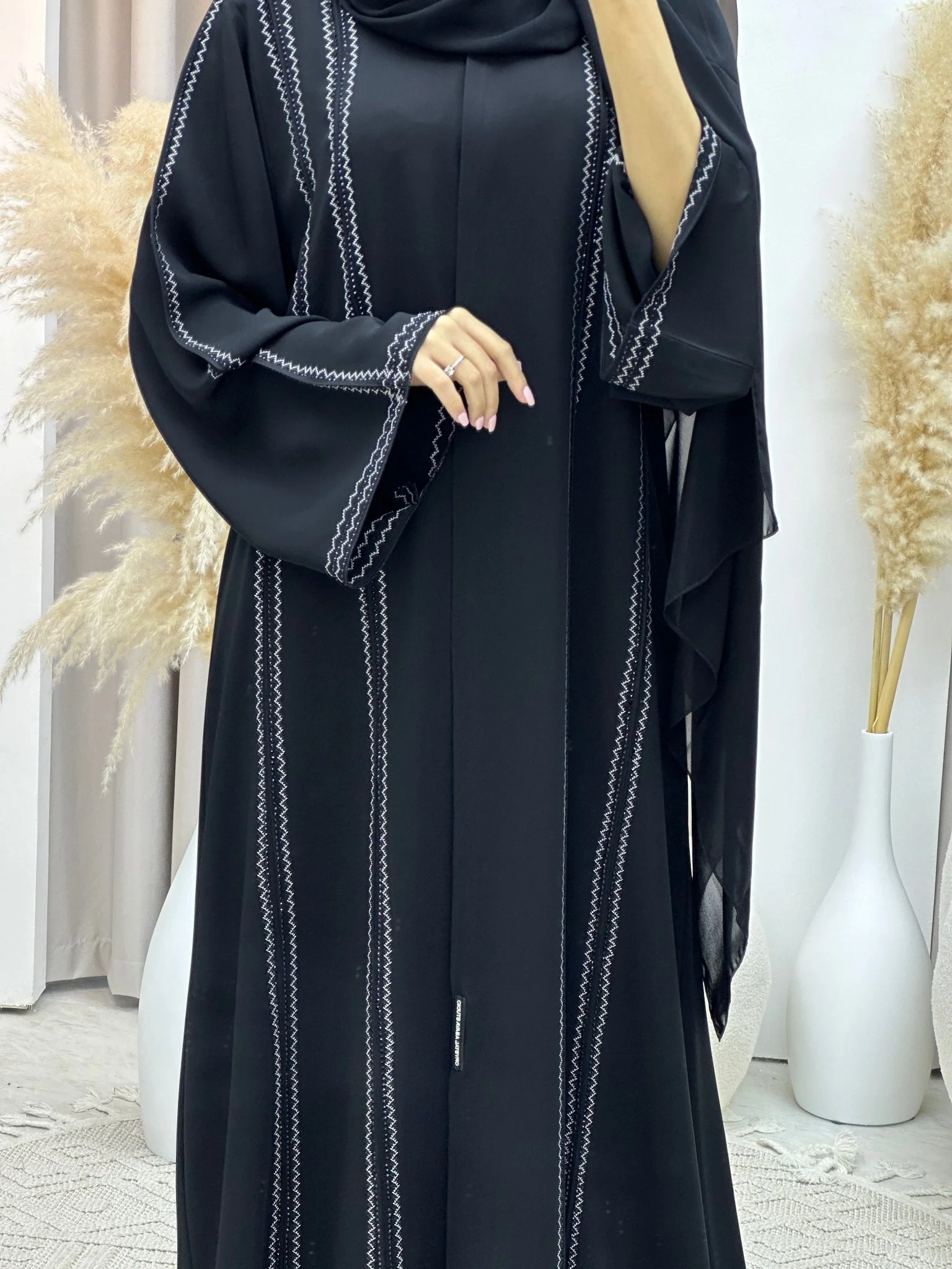 C Ramadan Black Eid Abaya 55 - Image 2