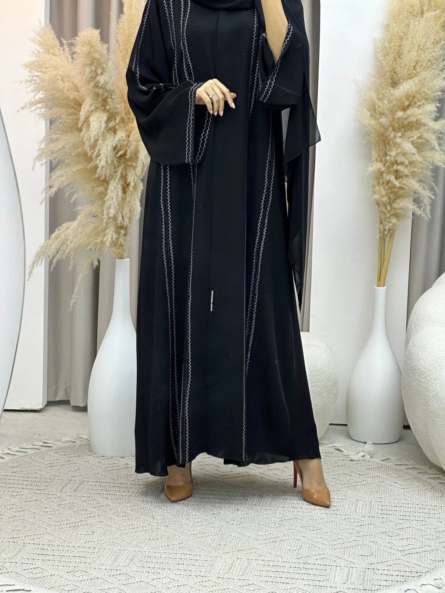 C Ramadan Black Eid Abaya 55 - Image 4