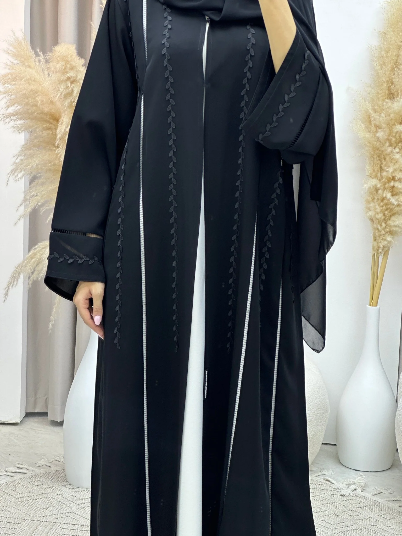 C Ramadan Black Eid Abaya 57 - Image 2