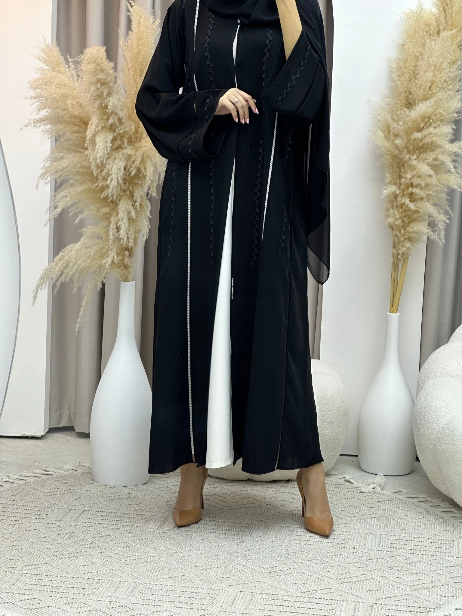 C Ramadan Black Eid Abaya 57 - Image 4