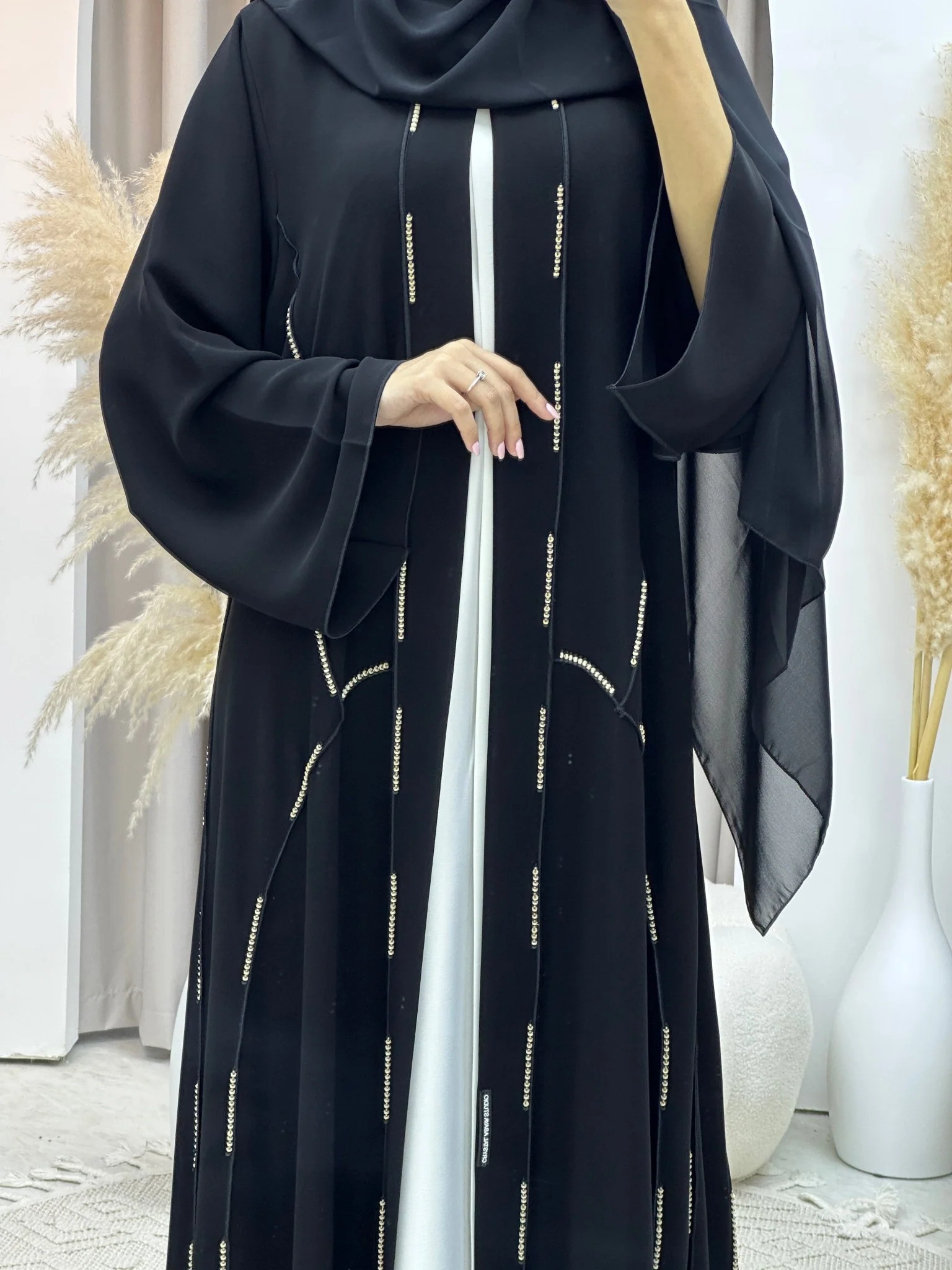 C Ramadan Black Eid Abaya 58 - Image 2