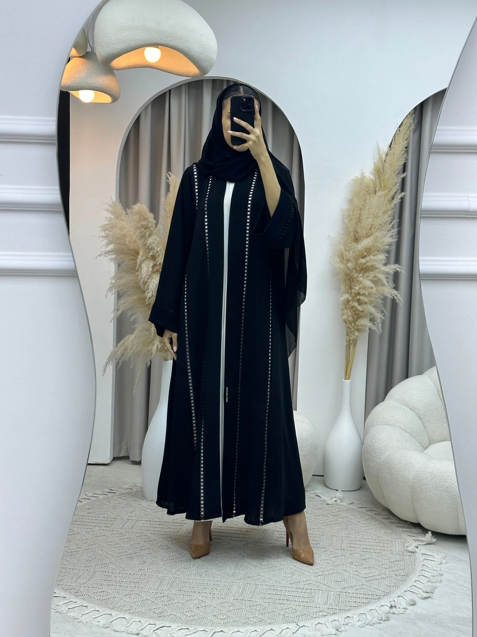 C Ramadan Black Eid Abaya 60 - Image 4